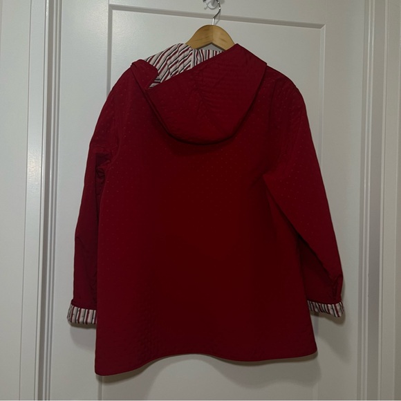 HILARY RADLEY - Vintage Red Quilted Jacket - Women’s L - Picture 8 of 13